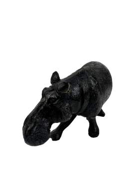 Preview: Handgeschnitztes Hippo aus Ebenholz